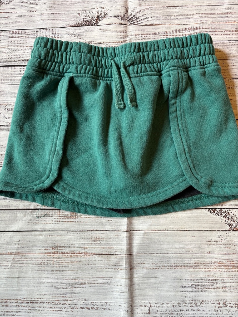 Abercrombie Kids Green Fleece Skort with Drawstring Waist